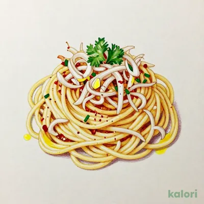 たっぷりしらすのペペロンチーノ