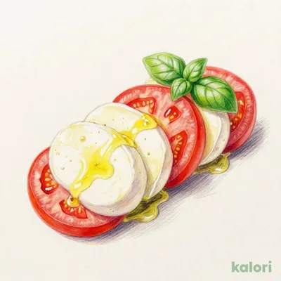 カプレーゼ（モッツァレラチーズとトマトの盛り合わせ）