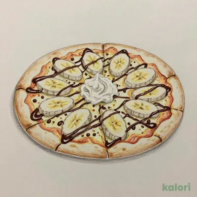 チョコバナナピッツァ