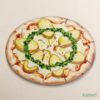 ポテグラバジルピッツァ