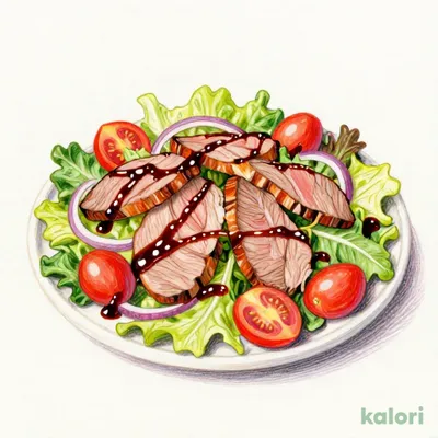 Roast Beef Salad with Balsamic Dressing