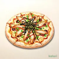 Steamed Chicken and Scallion Japanese-Style Pizza
