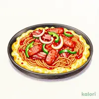 鉄板焼きナポリタン