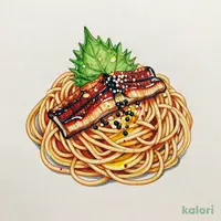 旨辛！うなぎと大葉の山椒ペペロンチーノ（うなぎW）
