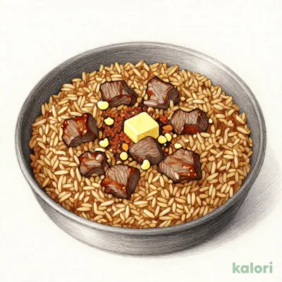アツアツピラフドライカレー味（牛肉・ガーリック入り）