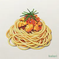 ウニとイクラ スパゲッティ（塩味）