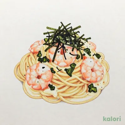 エビと高菜の和風クリーム スパゲッティ（クリームソース味）
