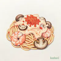 エビ・アボカド・明太子 スパゲッティ(クリームソース味)