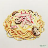 カニときのこ スパゲッティ
