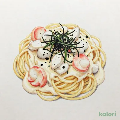 カニ・ホタテ・磯のり スパゲッティ（クリームソース味）