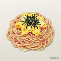 タラコとスクランブルエッグ スパゲッティ(塩味)