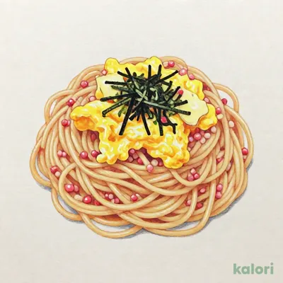 タラコとスクランブルエッグ スパゲッティ（塩味）