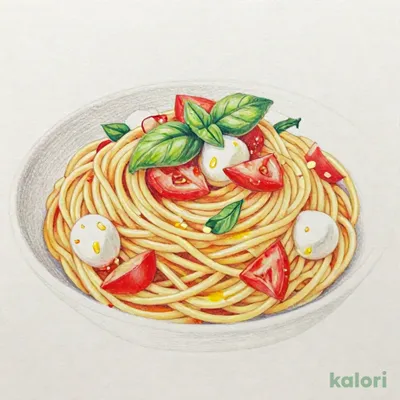 トマト・モッツァレラ・バジル スパゲッティ（塩味）