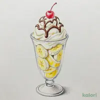 バナナパフェ
