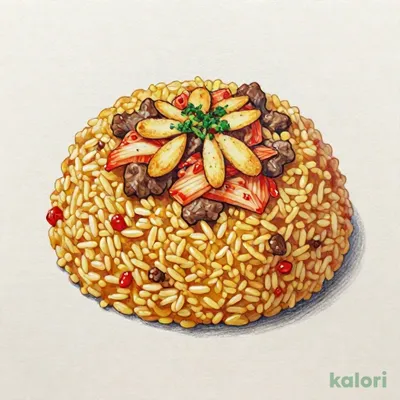 ビーフとキムチドライカレー（ガーリック入り）