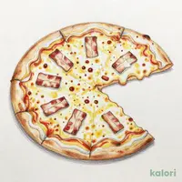 ベーコンとホワイトソース ピザ(ハーフ)