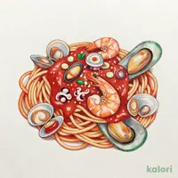 ペスカトーレ スパゲッティ（トマトソース味）