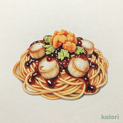 ホタテとウニ スパゲッティ（オリジナル味）