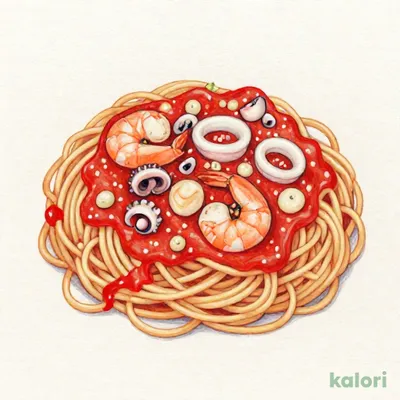 海の幸 スパゲッティ（トマトソース味）