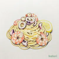海の幸レモンクリーム スパゲッティ(クリームソース味)