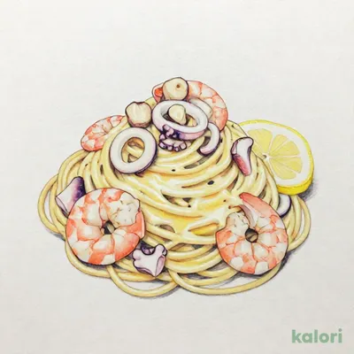 海の幸レモンクリーム スパゲッティ（クリームソース味）