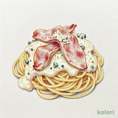 生ハムとゴルゴンゾーラチーズ スパゲッティ（チーズクリーム味）