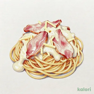 生ハムとナチュラルチーズ スパゲッティ（チーズクリーム味）