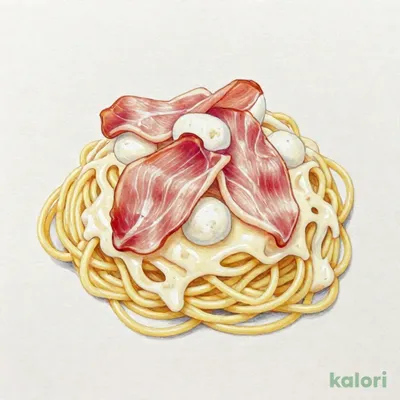 生ハムとモッツァレラバッカチーズ スパゲッティ（チーズクリーム味）