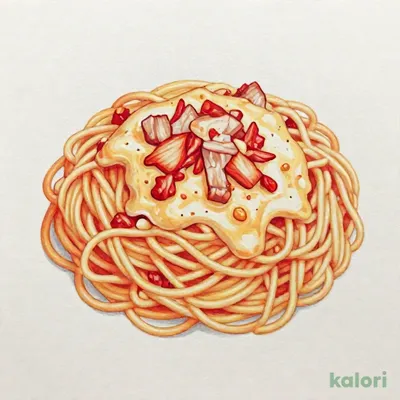 豚肉とキムチのクリームチーズ スパゲッティ（オリジナル味）