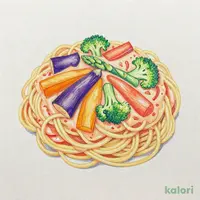 野菜いっぱいトマトクリーム スパゲッティ（クリームソース味）