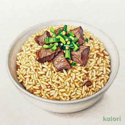 ビーフと野沢菜 ピラフ