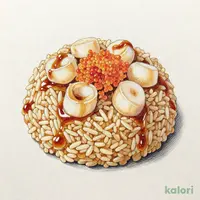 ホタテ貝柱とタラコ ピラフ(しょうゆ味)