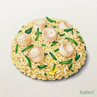 ホタテ貝柱と大葉 ピラフ(塩味)