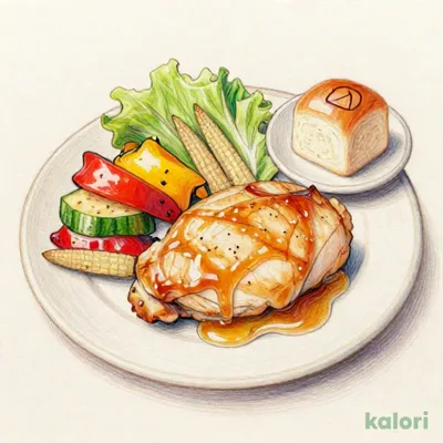 旨すぎチキンと野菜グリル～選べるハニーマスタードor梅ソース～