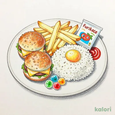 キッズミニチーズINハンバーグプレート