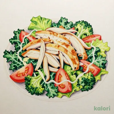 蒸し鶏と彩り野菜のサラダ（S）