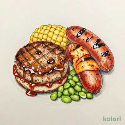 Hot Plate Hamburger Mixed Grill