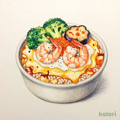 海老と明太子のドリア