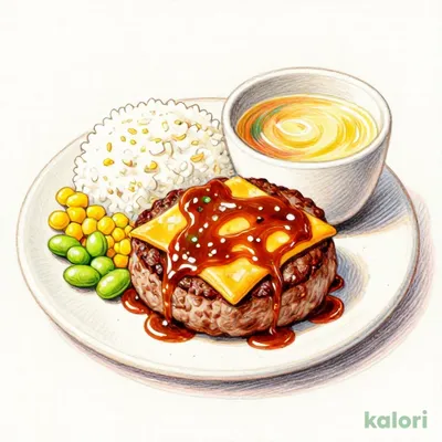 チーズＩＮハンバーグセット