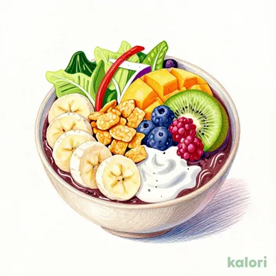 Acai Yogurt Bowl & Salad Lunch Set