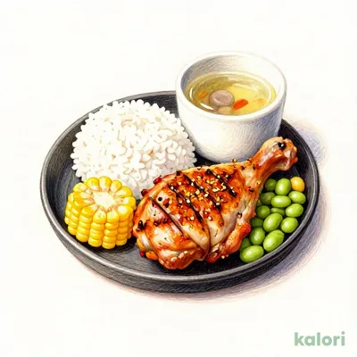 チキテキスパイス焼きランチ(ライス付き)