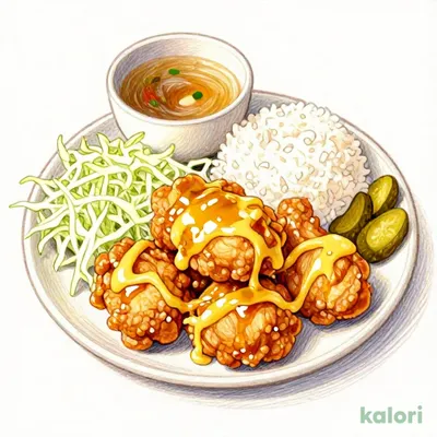 Mixed Fried Chicken Set Meal, 4 pcs, Honey Mustard