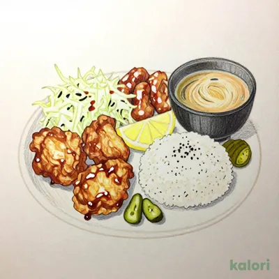 Kara-yoshi Fried Chicken Set (6 pcs) with Sweet Sauce