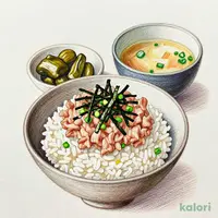 ねぎとろ丼(味噌汁・漬物付き)