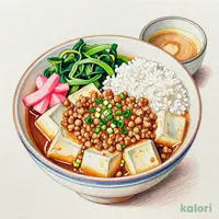 麻婆豆富丼定食