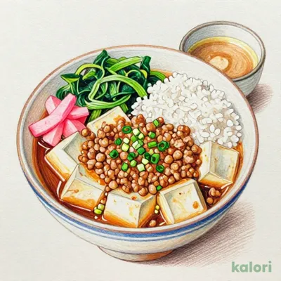 麻婆豆富丼定食