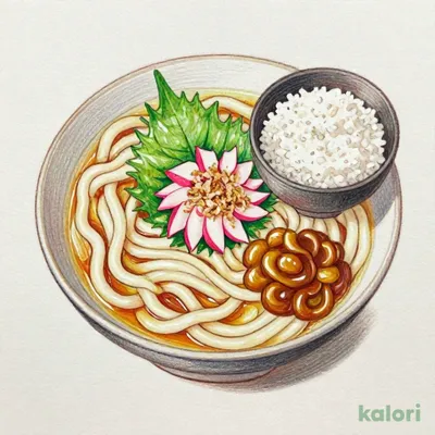 Chilled Udon with Shiso and Grated Radish & Curry Rice Bowl
