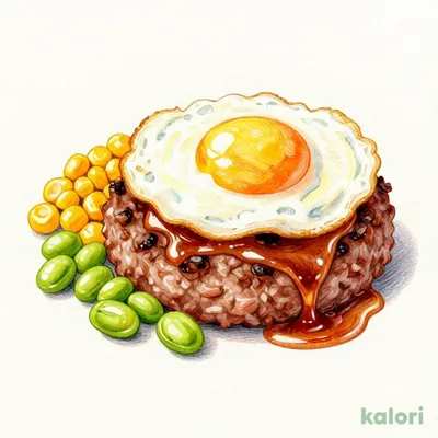 鉄板目玉ハンバーグ