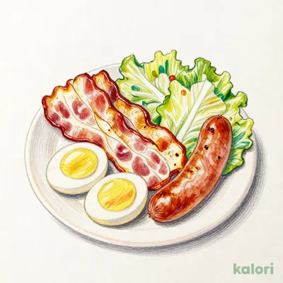 (Single) Scrambled Egg & Bacon Sausage