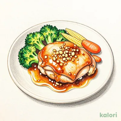 Juicy Young Chicken with Garlic Sauce